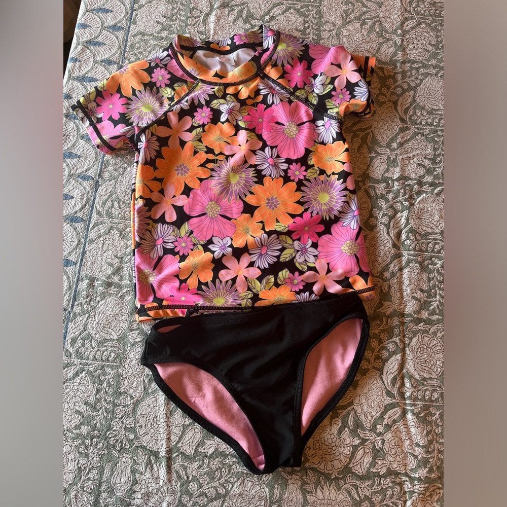 Bundle of Wonder Nation Girls Swim Suits Size 7/8